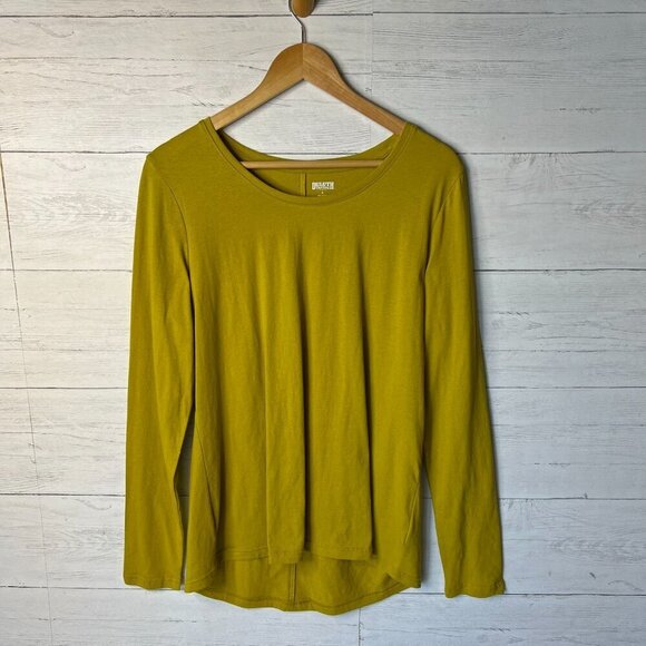 Duluth Trading Co Shirt Womens Size Large Chartreuse Long Sleeve Tee Gorpcore - Picture 3 of 16